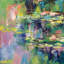« water lilies », reproduction d’art sur toile-20922135-73088843-73088844