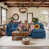 Blue Chenille