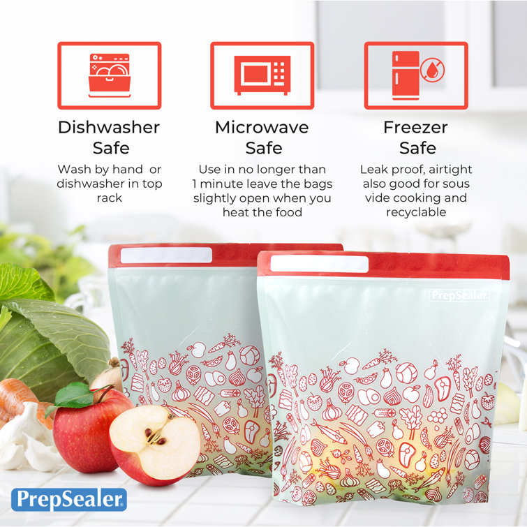 PrepSealer Variety Food Saving Reusable Bag & Reviews