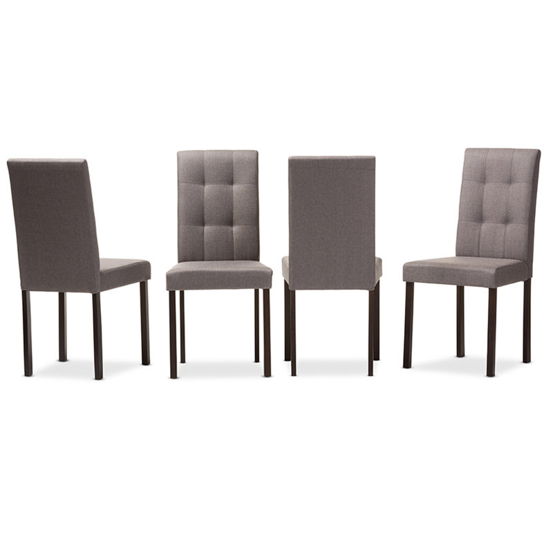 Guzzi 19'' H Tufted Upholstered Parsons Chair, Gray