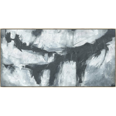 «On the Edge II» par Jacob Lincoln, peinture sur toile à cadre flottant