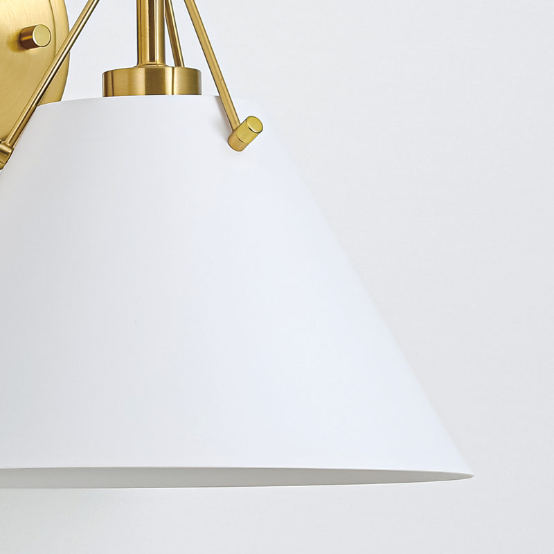 Lampe murale Rome 1 blanche, Blanc