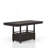 Deep Coffee Counter Height Dining Table