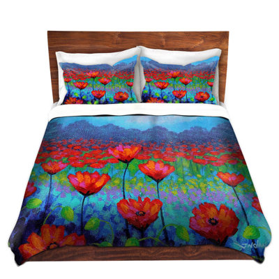 Polyester Floral Duvet Cover