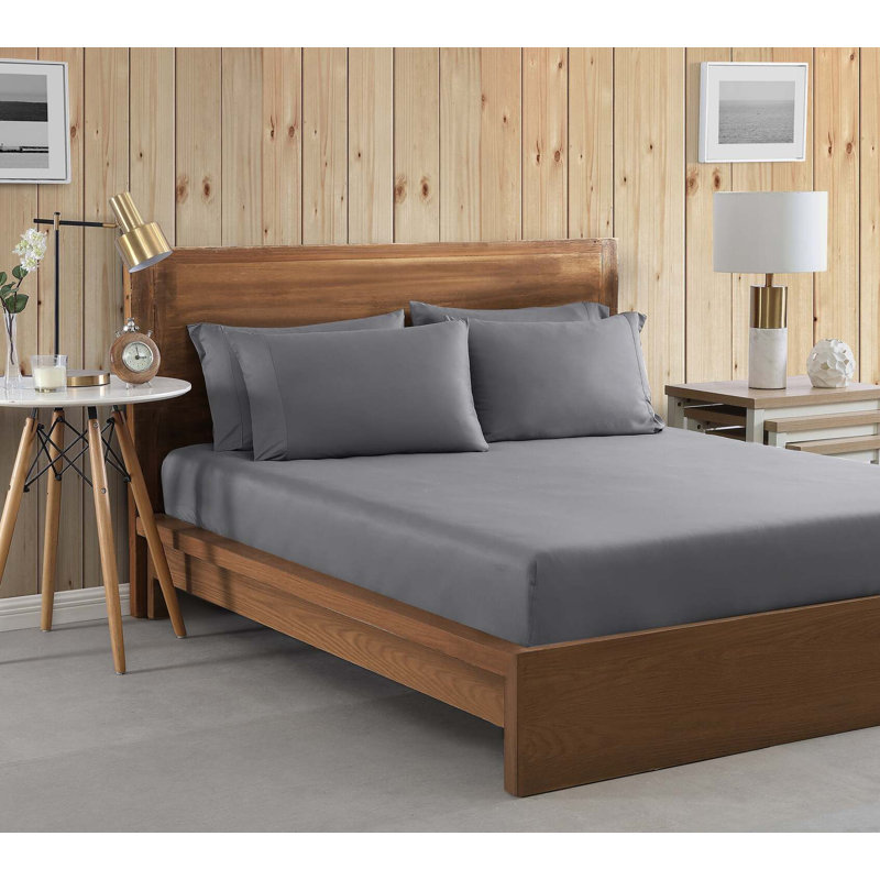 Bloomingdales Sheet Set, Taupe, King / Cal King Sheet Set with 2 King Pillowcases
