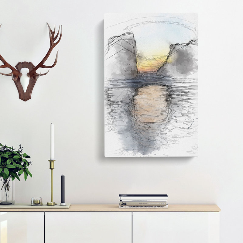 Beach Rocks - Wrapped Canvas, 91cm H x 60cm W x 3cm D