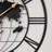 Large Metal Wall Clock