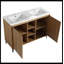 Meuble-lavabo double 47,60 po avec plateau Devasheeh