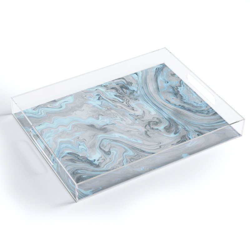 Repose-pieds / plateau en acrylique Argyropoulos, H 1 po x l 8 po x L 6 po