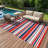 8' x 10' Outdoor Area Rug, 320 GSM Woven Polypropylene, Reversible Waterproof UV-Resistant Design, Foldable for Patio, Balcony, RV and Picnic Use-948119202-948119261
