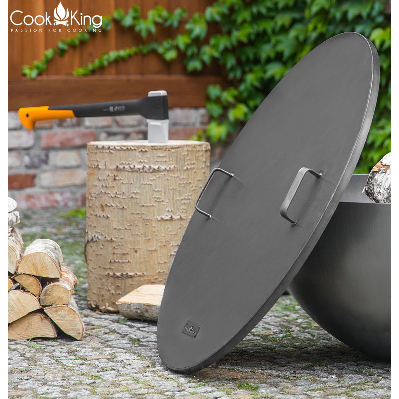 50cm Round Steel Fire Pit Lid