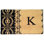 Paillasson d’extérieur antidérapant à monogramme Balmer Heirloom