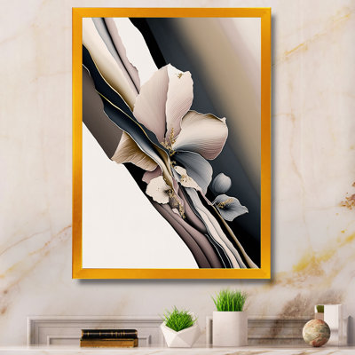 " Beige Orchid Flowers Hyperrealistic III "