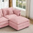 3-Seater Comfy Cloud Couches with Movable Ottoman-1405754267