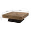 Casares Solid Wood Pedestal Coffee Table