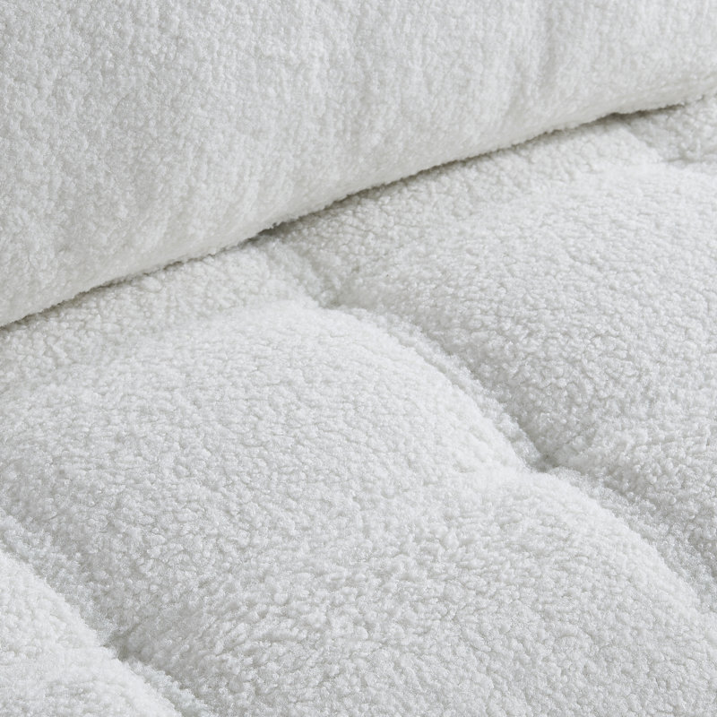 71.1'' Upholstered Futon, White