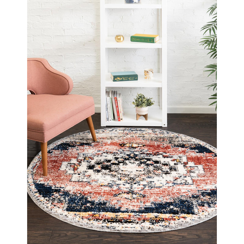 Tucson Geometric Indoor Rug, Round 7'