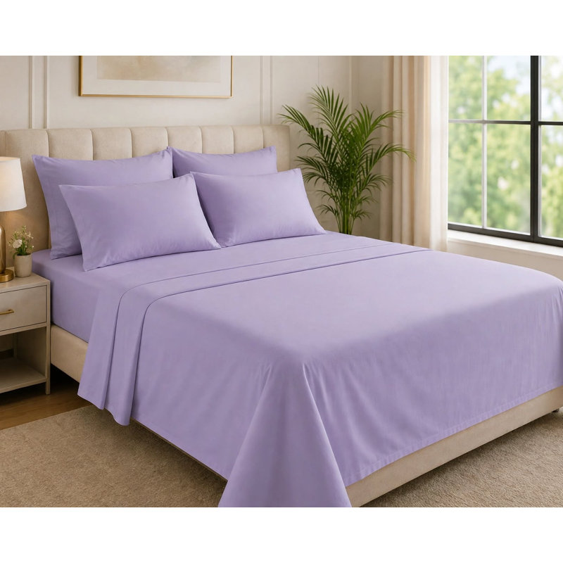 6-Piece Premium Deep Pockets Microfiber Sheet Set, Full, Periwinkle