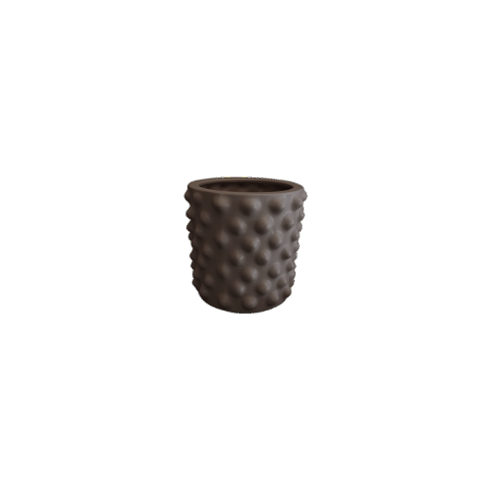 Cloudy Ceramic Pot Planter, 5.12" H x 5.91" W x 5.91" D, Brown