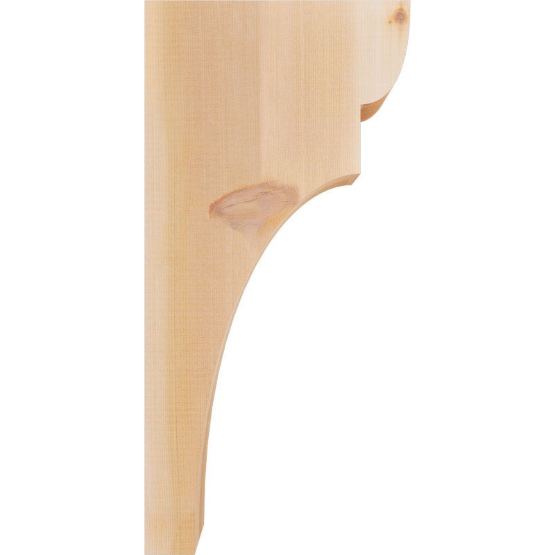 Yorktown Corbel, H 24 po x l 3,5 po x P 12 po, Cèdre rouge, Lisse