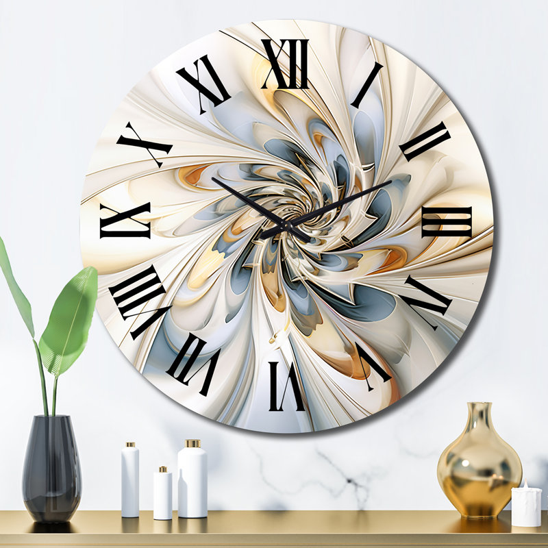 Horloge murale en métal Fractal, Grand