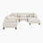  Loowit 120" Modern & Contemporary Corduroy 6-Piece Modular Sectional with Ottoman & 8 Matching Pillows-1341503090