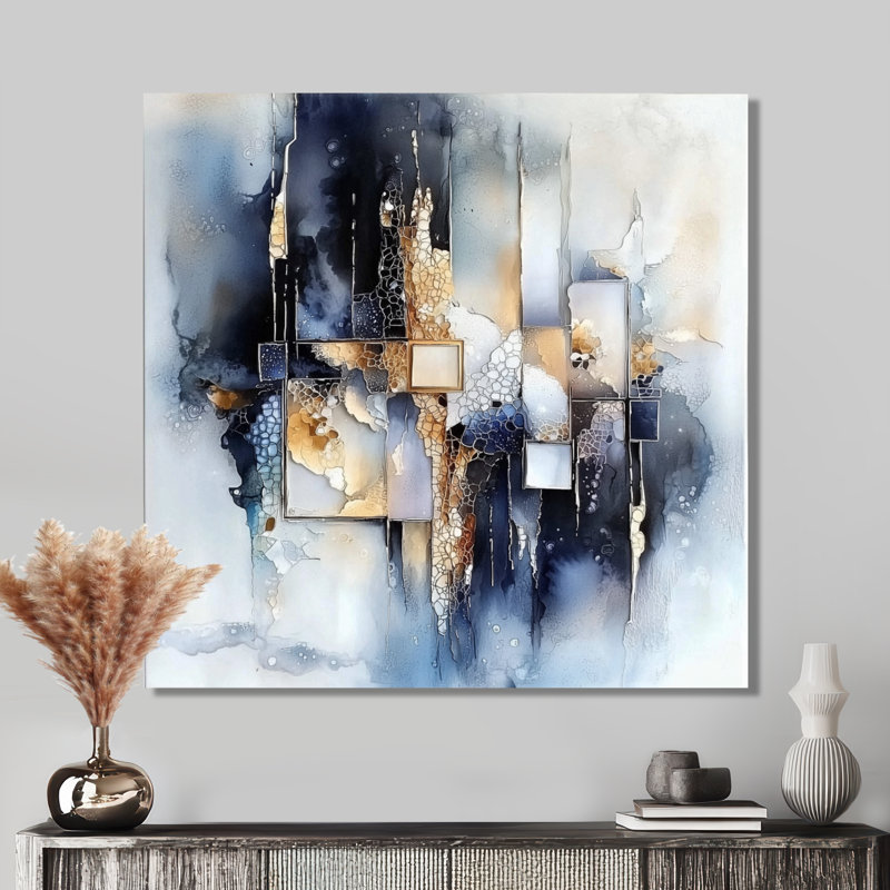 «Coastal Transitional Form Of Shapes II», art mural moderne en métal, impression moderne sur métal