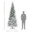 Arbre de Noël artificiel enneigé 9 pi avec branches réalistes et 1159 pointes HOMcom, vert