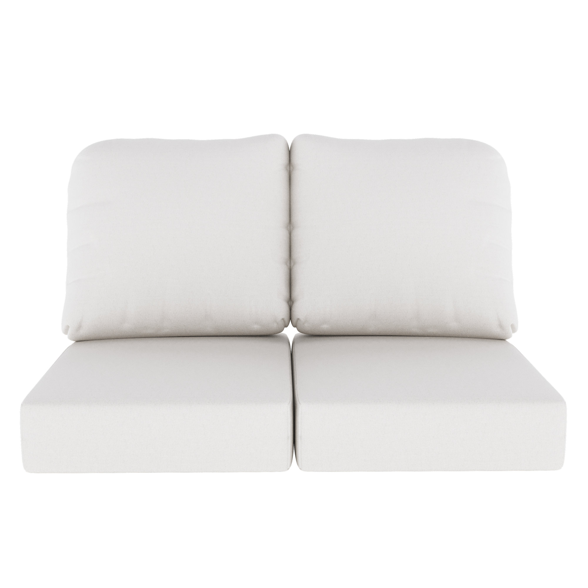 Amala Indoor/Outdoor Sunbrella® Loveseat Cushion, Canvas Natural Sunbrella® Canvas