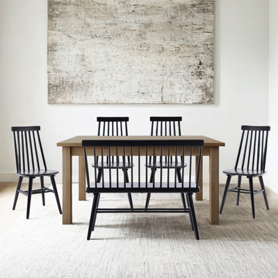 Alvie 6-Person Solid Wood Dining Set