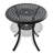 Black Cast Aluminum Patio With Cozy Cushions - To Snow, Seats 4 Wear ,-532716231