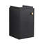 Petit meuble-lavabo pour salle de bain avec lavabo, lavabo mural compact en céramique, cuve en céramique cuite noire au lavabo hygiénique 12 po.