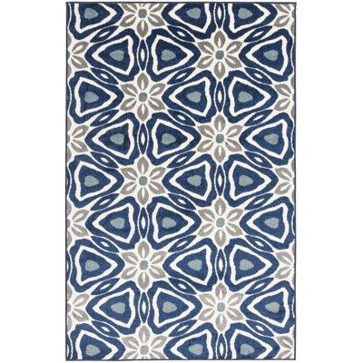 Kessel Washable Geometric Indoor / Outdoor Rug