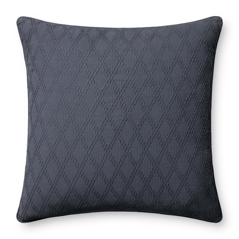 Coussin décoratif Chris Loves Julia x Loloi Cary, Bleu, Housse de coussin seulement - sans coussin