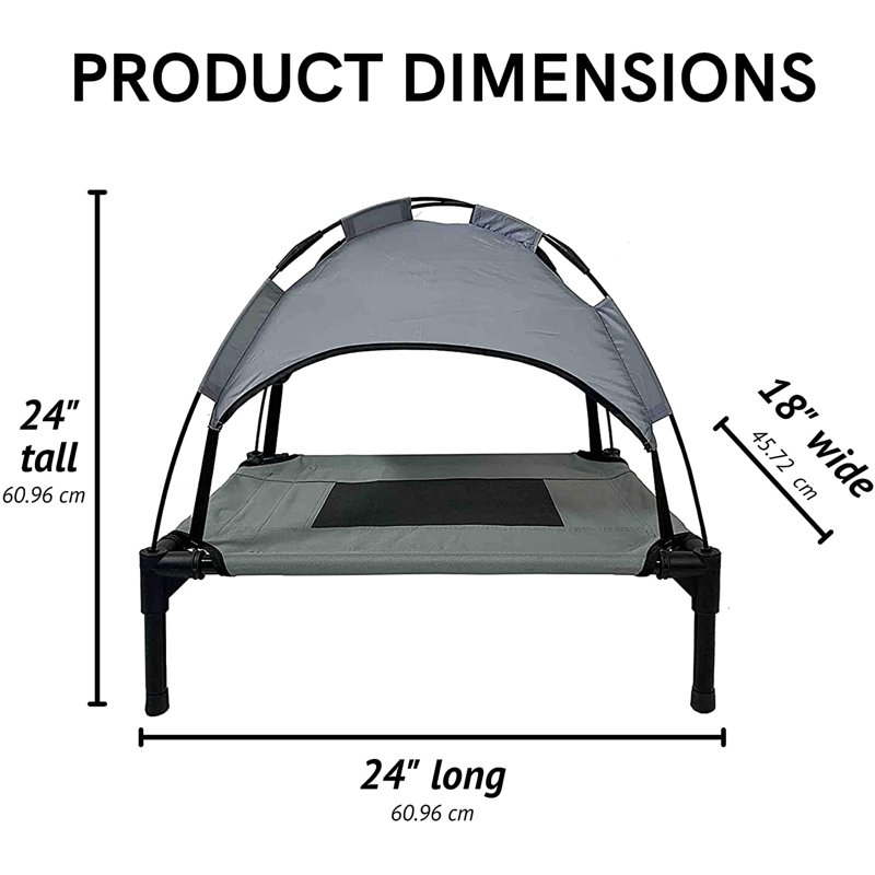Aspyn Polyester Pet Bed, Small (24" W x 18" D x 24" H)