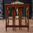 Tall Table Set with Leather Top