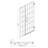 Shower Door 40" W X 72" H Pivot Frameless Shower Door With Pattern Glass, 2/5 In. (10Mm)