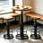Jermeshia 2 - Person Pine Pedestal Dining Set-1888808957-1888808954