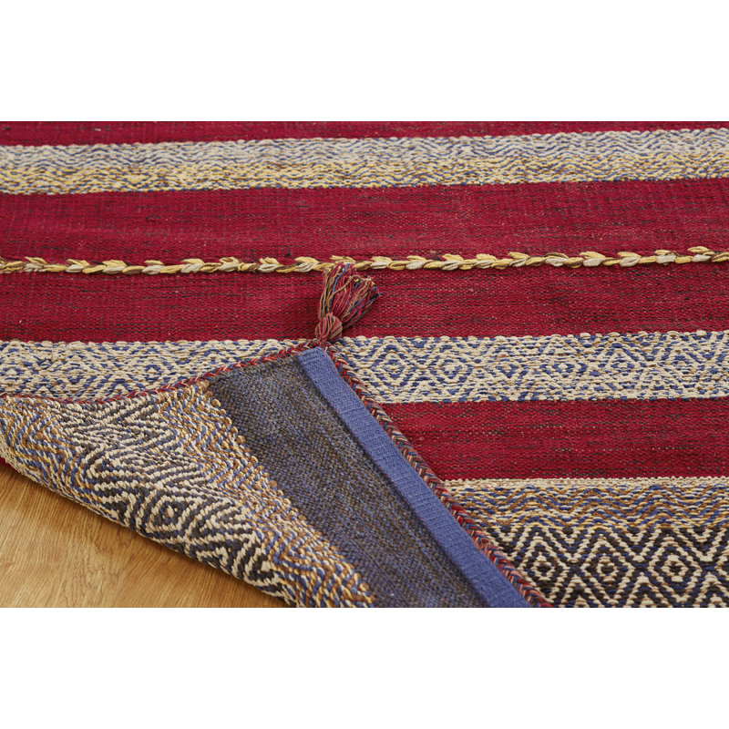 Aalyan Cotton Striped Indoor Rug, Rectangle 3'6" x 5'6"