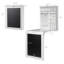 Bureau convertible flottant avec huche