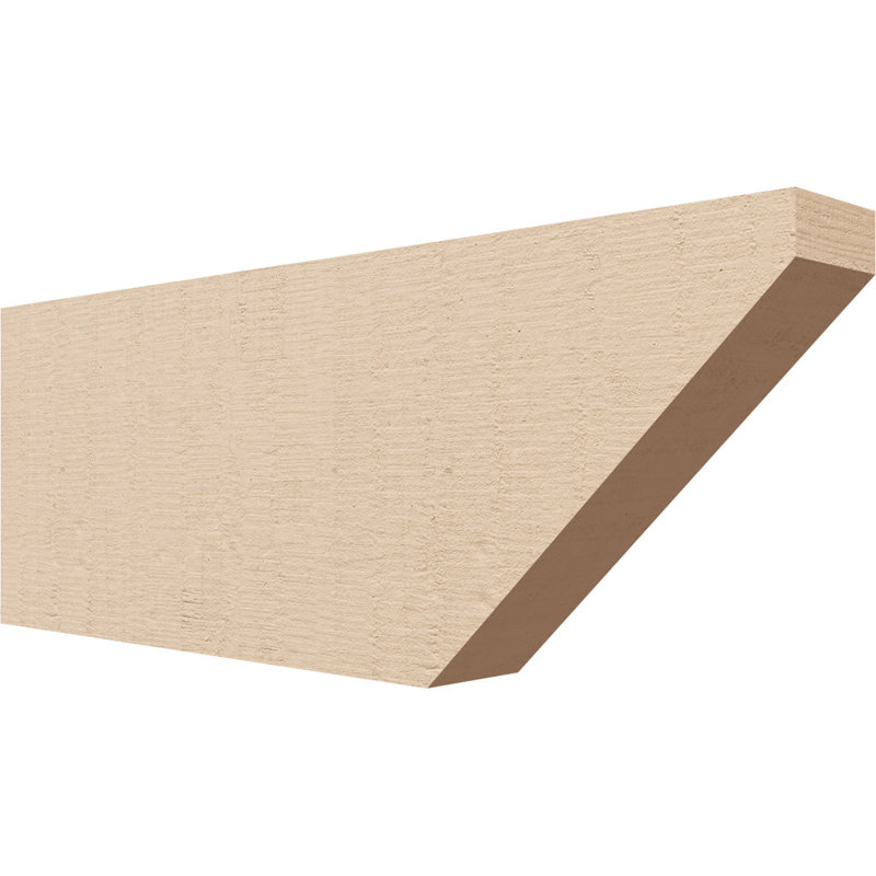 Queue de chevron Concord Woodgrain TimberThane, brun clair apprêté, H 6 po x l 16 po x P 2 po