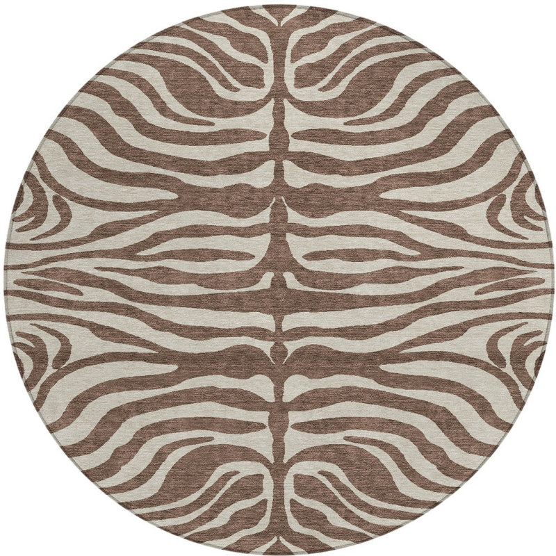 Tapis d'intérieur rond 8 po