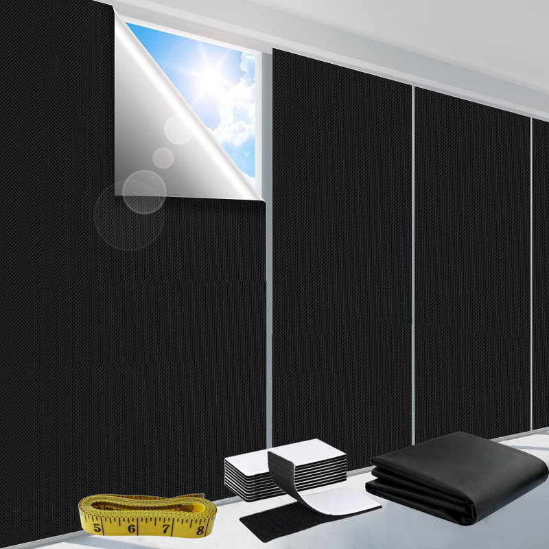 Portable Blackout Curtains   Suitable For Bedrooms And Dormitories - No Drilling Required   Sunscreen Curtains   Essential For Travel