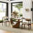  Modern Rectangular Sintered Stone Dining Table with Pedestal Base-666994729-654490488