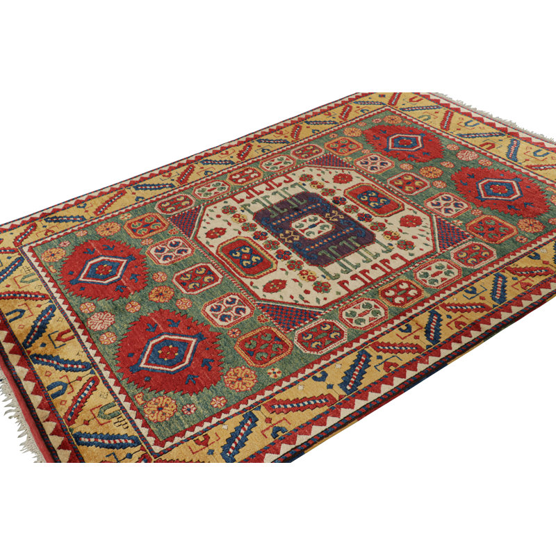 One-of-a-Kind 3'9”x6'11” Hand Knotted Area Rug