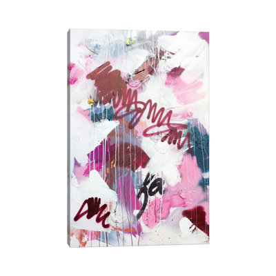 Pink Combustion by Kent Youngstrom - Wrapped Canvas Painting
