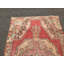Tapis turcs, tapis de 4,3 x 7,1 pi, tapis tendance, tapis rétro, tapis tissés à la main rouge