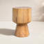 Jovie Outdoor Round Teak Side Table-1872959481