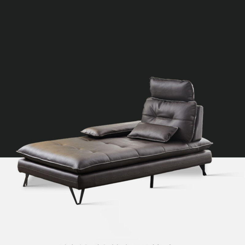 Vegan Leather Chaise Lounge