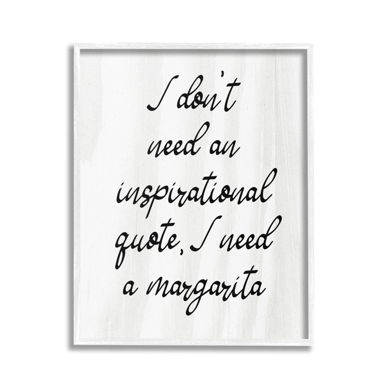 Drôle de margarita, art giclée par Lil 'Rue, Giclée encadrée blanc bord de mer, H 20 po x l 16 po